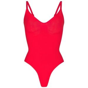 NEW* SKIMS Seamless Sculpt Thong Bodysuit LIMITED EDITION : RUBY,  Size - L